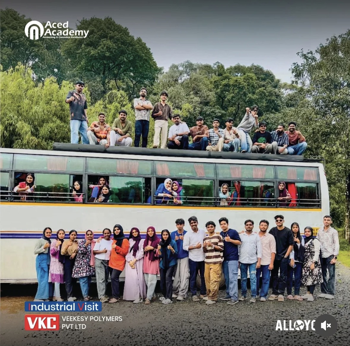 Aced Academy students on a group trip
