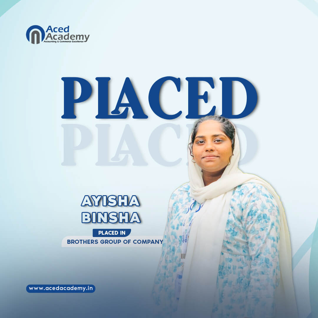 Ayisha Binsha, placed at Brothers Group of Company